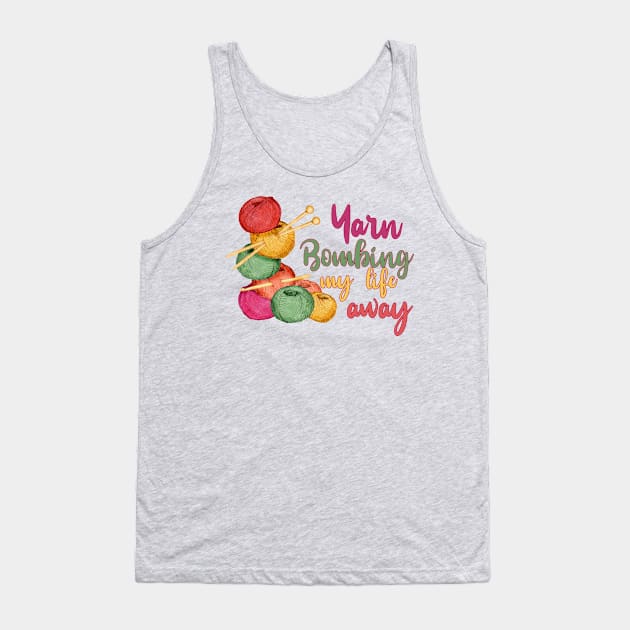 Yarn Bombing my life away for Knitting and Crochet Tank Top by 4Craig